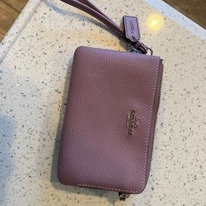 coach wristlet lavender